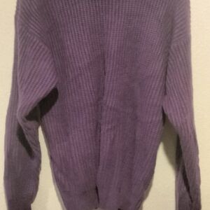 Chic Purple Turtleneck Sweater